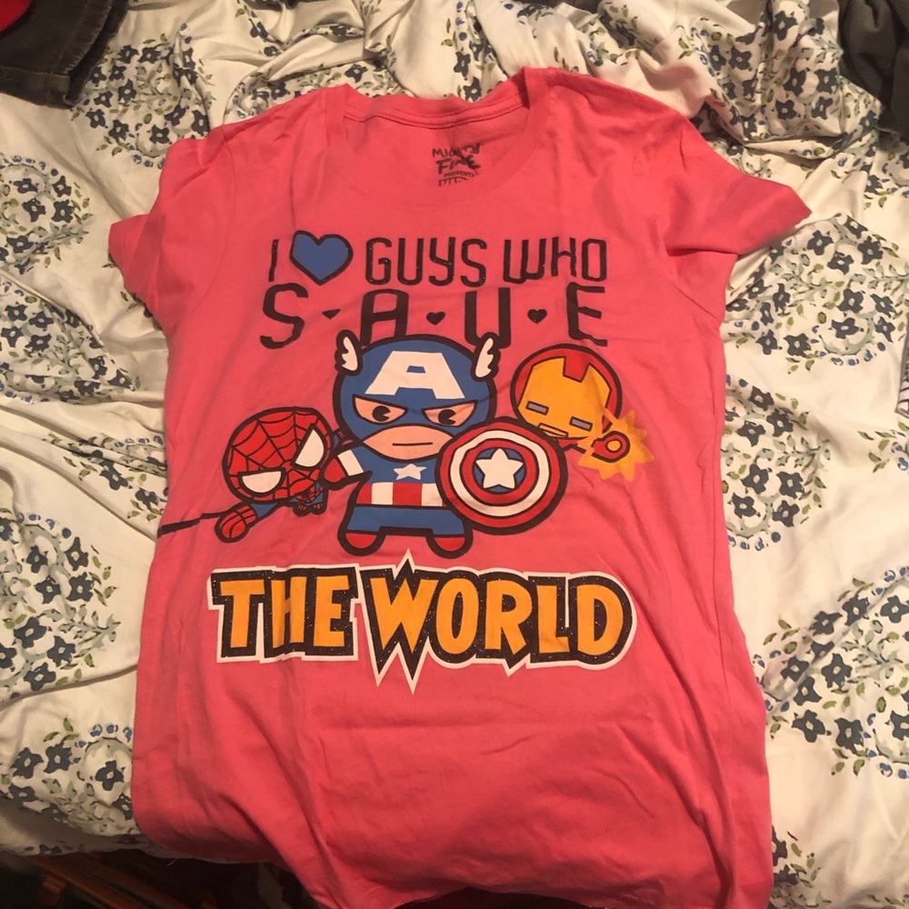 Pink Marvel T-Shirt